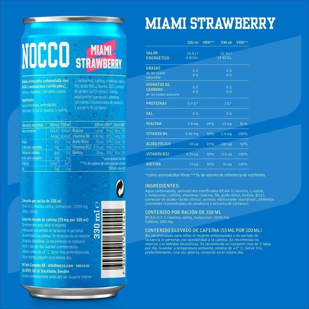 NOCCO BCAA - Miami Strawberry