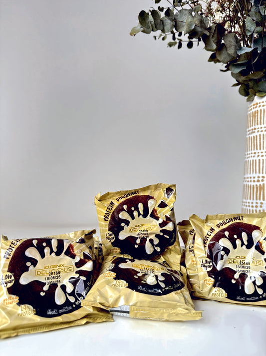 Protein Doughnut 70g – Black Cookies White Chocolate | High-Protein Snack