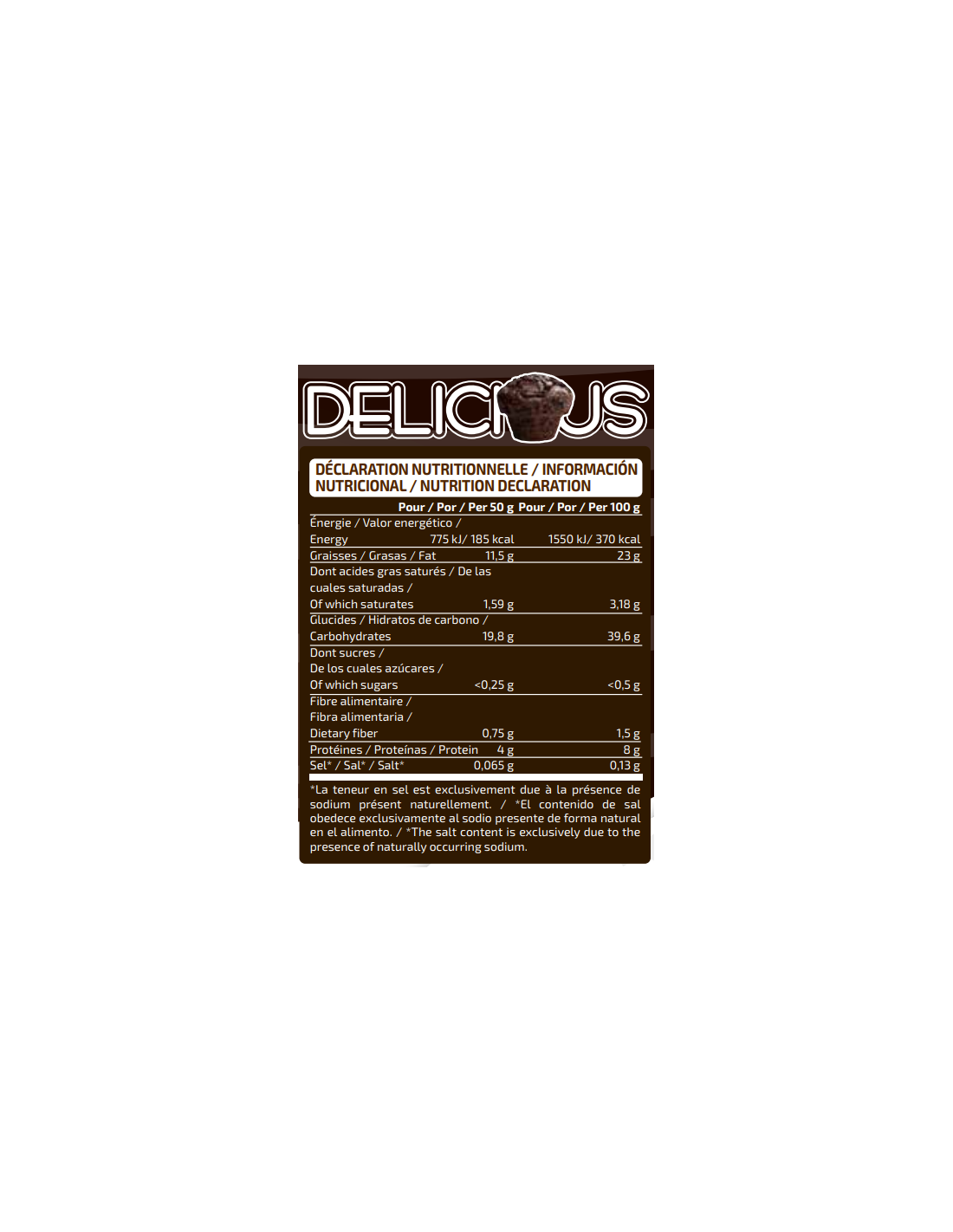 Protein Muffin – Chocolate with Chocolate Cream + Choco Chips