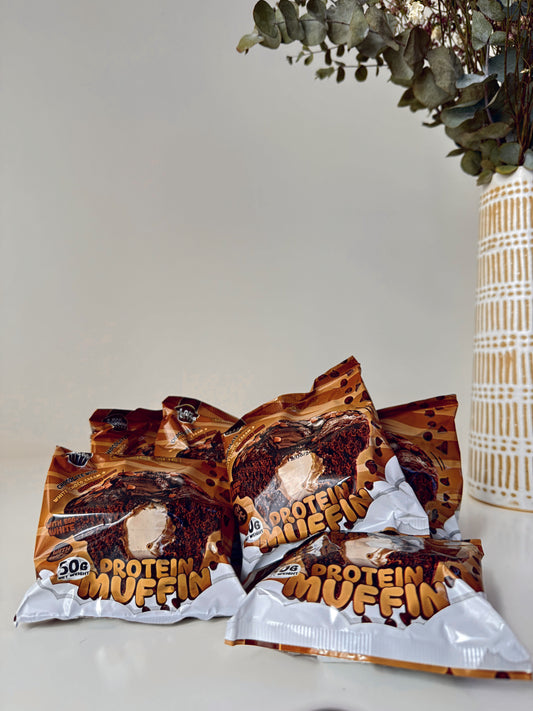 Protein Muffin – Chocolate + White Choco Cream + Choco Chips