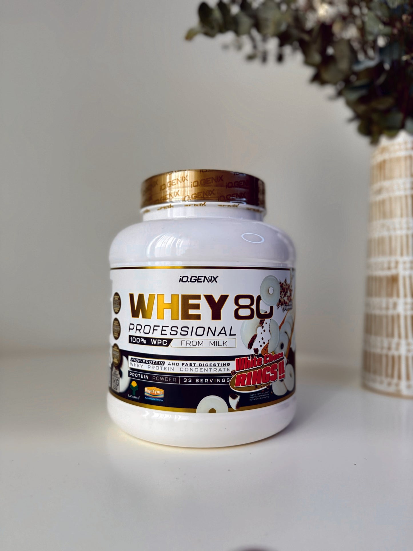 Whey 80 Professional 1 kg – Rings White Chocolate